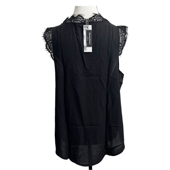 NWT Romantichut Sleeveless Detailed Trim Tunic Blouse Size Large - Picture 4 of 7